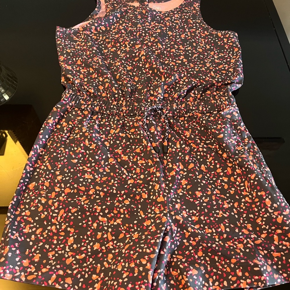 Athleta Pink and Black Patterned romper
